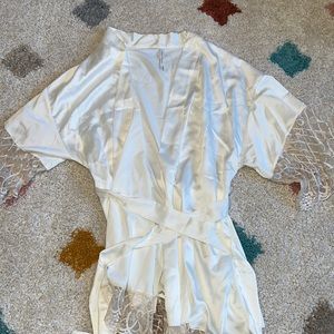 Flora Nikrooz Robe Bridal Silk